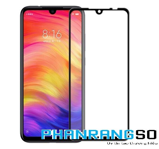  Cường lực full màn hình Xiaomi Redmi Note 7/ Redmi 7 (Đen) 