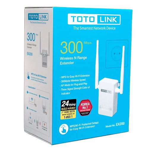  Bộ kích sóng wifi Toto Link 2 râu 