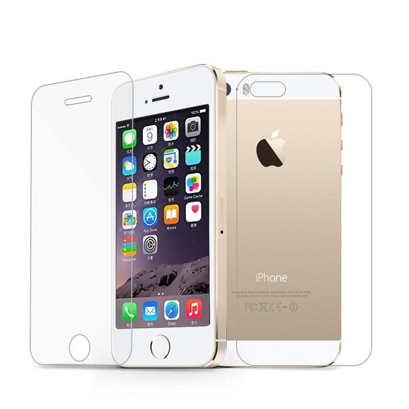  iPhone 5, 5S, SE, 5C - Cường lực mặt trước, mặt sau (Trong suốt) 