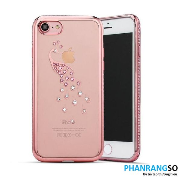iPhone 7, 8- Ốp lưng dẻo viền màu đính đá cực đẹp (Nhiều mẫu)