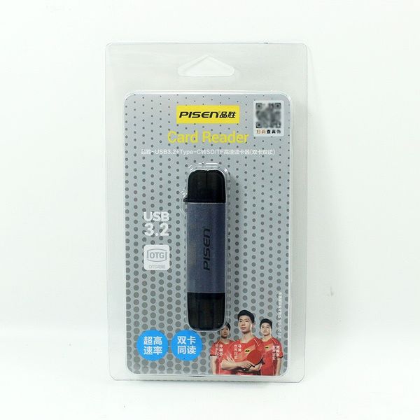  Đầu đọc thẻ nhớ đa năng tốc độ cao USB 3.2 OTG Pisen chính hãng (bộ nhớ ngoài) 