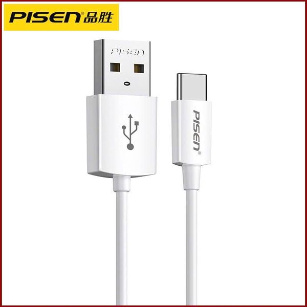  Cáp sạc nhanh USB - Type C 6A 66W 2m Pisen chính hãng (Trắng) 