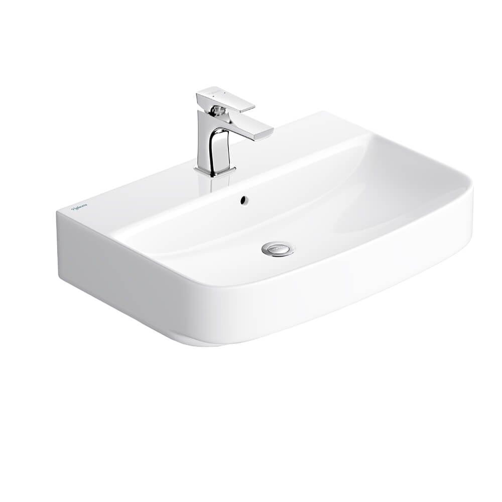 Chậu rửa treo tường+Chân chậu Viglacera V58 (CD58)