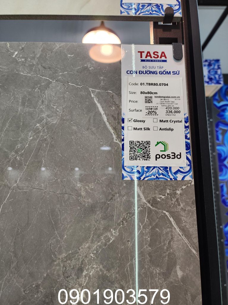 Gạch 80x80 Tasa 01.TBR80.0704 BST Con đường gốm sứ