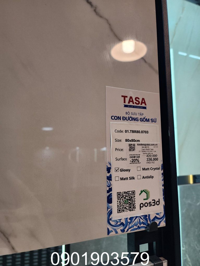 Gạch 80x80 Tasa 01.TBR80.0703 BST Con đường gốm sứ