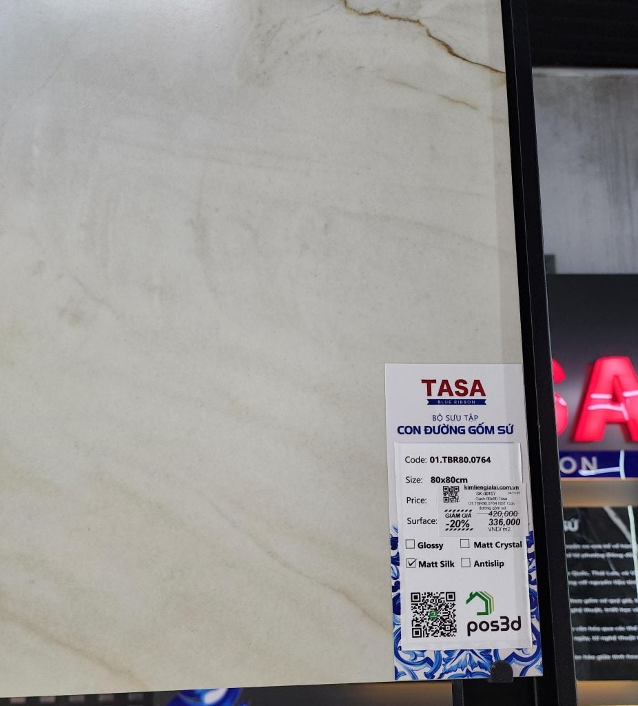 Gạch 80x80 Tasa 01.TBR80.0764 BST Con đường gốm sứ