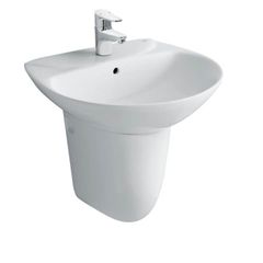 Chậu rửa treo tường INAX L-288VFC+Chân chậu ngắn INAX L-288VC