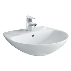 Chậu rửa treo tường INAX L-285VFC+Chân chậu ngắn INAX L-288VC