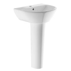Chậu rửa treo tường Basics BSA-501+Chân chậu dài Basics BSA-501