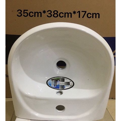 Chậu rửa treo tường Minh Thịnh + Chân chậu ngắn Minh Thịnh