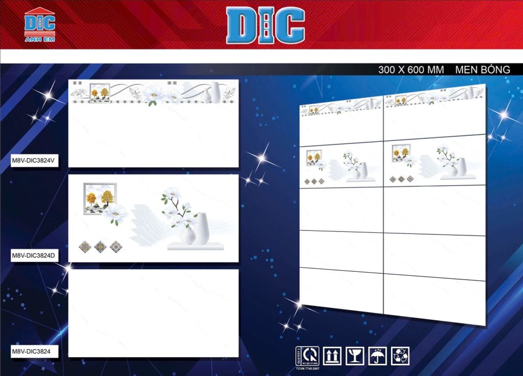 Gạch 30x60 DIC 3824 3824D 3824V