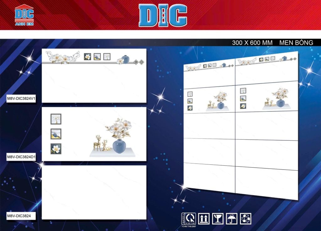 Gạch 30x60 DIC 3824 3824D1 3824V1