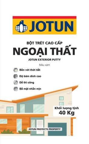 Bột trét ngoại thất Jotun màu xám 40 Kg/B