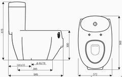 Bồn cầu một khối Thiên Thanh PIGGY CE02 ( con heo )