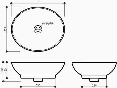 Chậu lavabo Thiên Thanh LD03 xoài