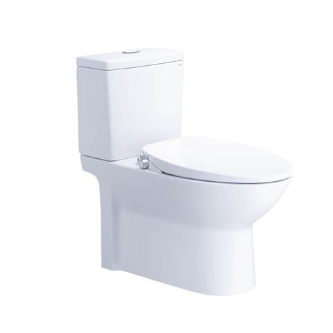 Bàn cầu hai khối + Nắp rửa cơ CAESAR CD1340+TAF060