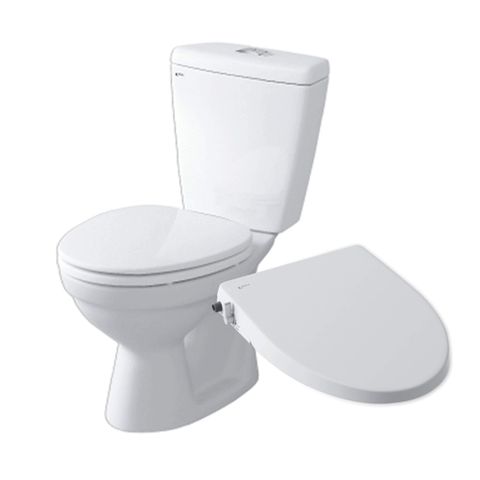 Bàn cầu hai khối + Nắp rửa cơ INAX C-108A+CW-S15VN