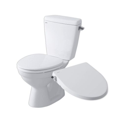 Bàn cầu hai khối + Nắp rửa cơ INAX C-117A+CW-S15VN