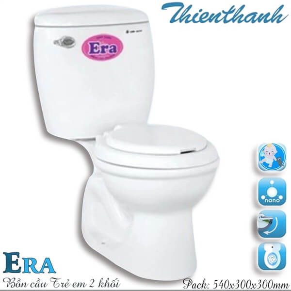 Bàn cầu trẻ em Thiên Thanh ERA nắp thường