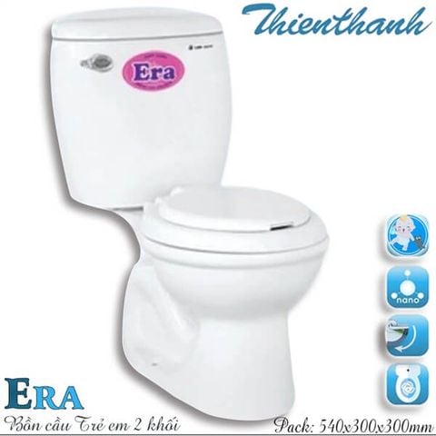 Bàn cầu trẻ em Thiên Thanh ERA nắp thường