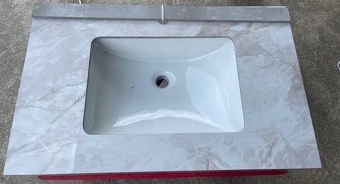 Bàn đá KENDURA HY023 2 tầng kèm chậu sứ