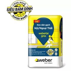 Keo dán gạch nội ngoại thất WEBER GRES|25kg/bao