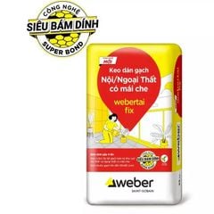 Keo dán gạch nội ngoại thất có mái che WEBER FIX|25kg/bao