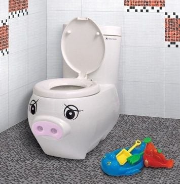 Bồn cầu một khối Thiên Thanh PIGGY CE02 ( con heo )