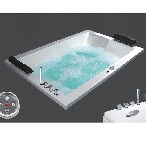 Bồn tắm đôi Massage Đèn - Không Chân - Không Yếm CAESAR MT7180C