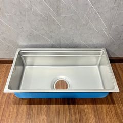 Chậu rửa chén KENDURA 1 hộc âm mặt đá 78x43 inox 304 ( k có lỗ vòi )