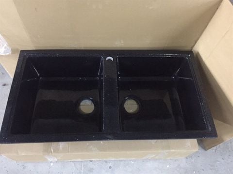 Chậu rửa chén KENDURA đá đen 2 hộc