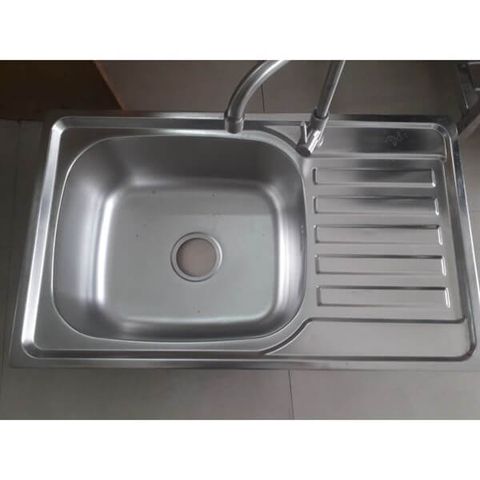 Chậu rửa chén KENDURA dập 1 hộc cánh