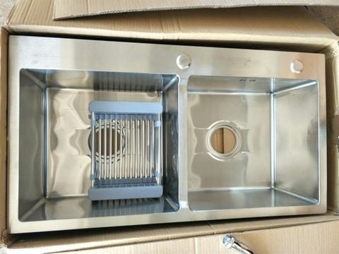 Chậu rửa chén KENDURA đúc 2 hộc 82x45