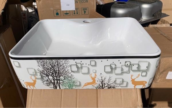 Chậu rửa đặt bàn KENDURA 900Y VUÔNG HƯƠU VÀNG