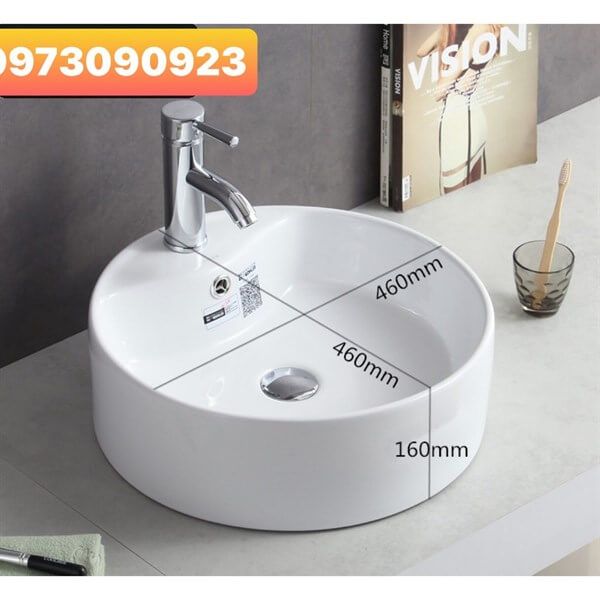 Chậu rửa đặt bàn KENDURA LB02 sứ