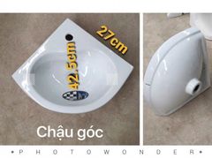 Chậu rửa góc treo tường