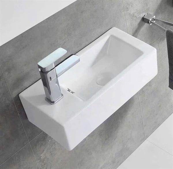 Chậu rửa góc treo tường KENDURA 56 góc trái