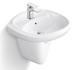 Chậu rửa treo tường+Chân chậu Viglacera VI5