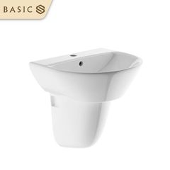 Chậu rửa treo tường Basics BSA-501+Chân chậu Basics BSA-501