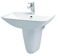Chậu rửa treo tường CAESAR L2365+Chân chậu ngắn CAESAR P2443