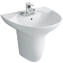 Chậu rửa treo tường INAX L-288VFC+Chân chậu ngắn INAX L-288VC