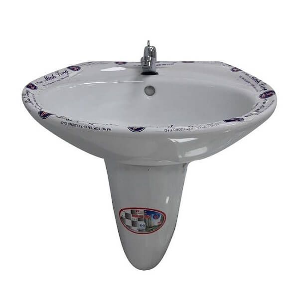 Chậu rửa treo tường Minh Thịnh + Chân chậu Minh Thịnh