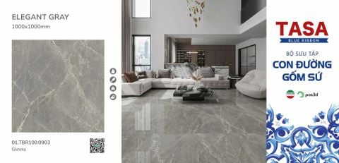 Gạch 100x100 Tasa 01.TBR100.0903 BST Con đường gốm sứ