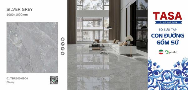 Gạch 100x100 Tasa 01.TBR100.0904 BST Con đường gốm sứ