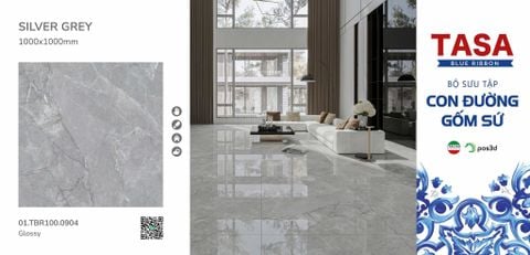 Gạch 100x100 Tasa 01.TBR100.0904 BST Con đường gốm sứ