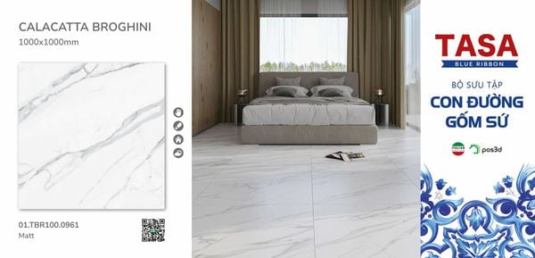 Gạch 100x100 Tasa 01.TBR100.0961 BST Con đường gốm sứ