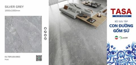 Gạch 100x100 Tasa 01.TBR100.0963 BST Con đường gốm sứ