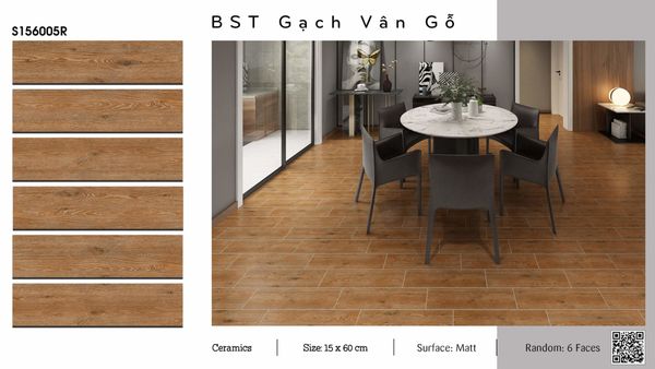 Gạch 15x60 Ý Mỹ S156005R