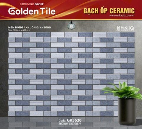 Gạch 30x60 Mikado GK3620 trang trí
