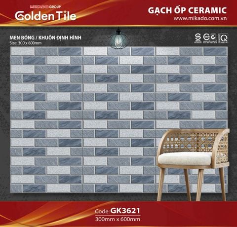 Gạch 30x60 Mikado GK3621 trang trí
